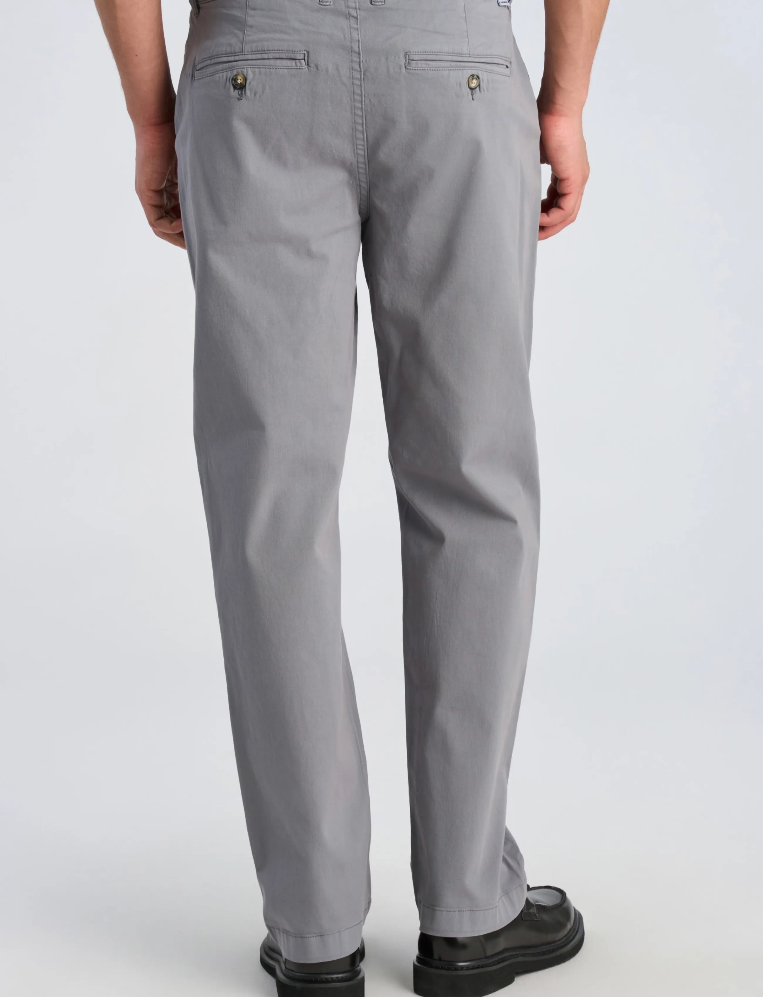 Lindbergh - Superflex chino pants - freizeithosen - blue grey - 4