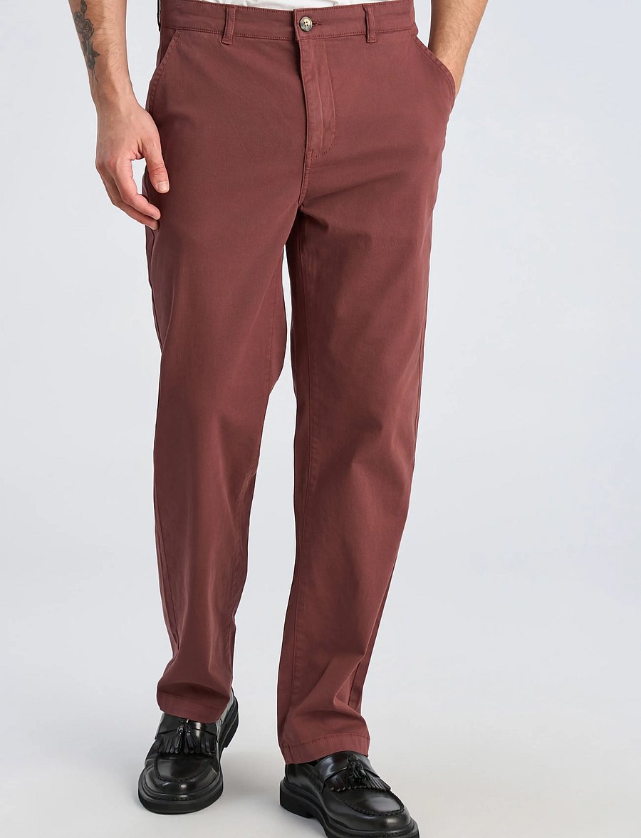 Lindbergh - Superflex chino pants - vabaajapüksid - burgundy - 3