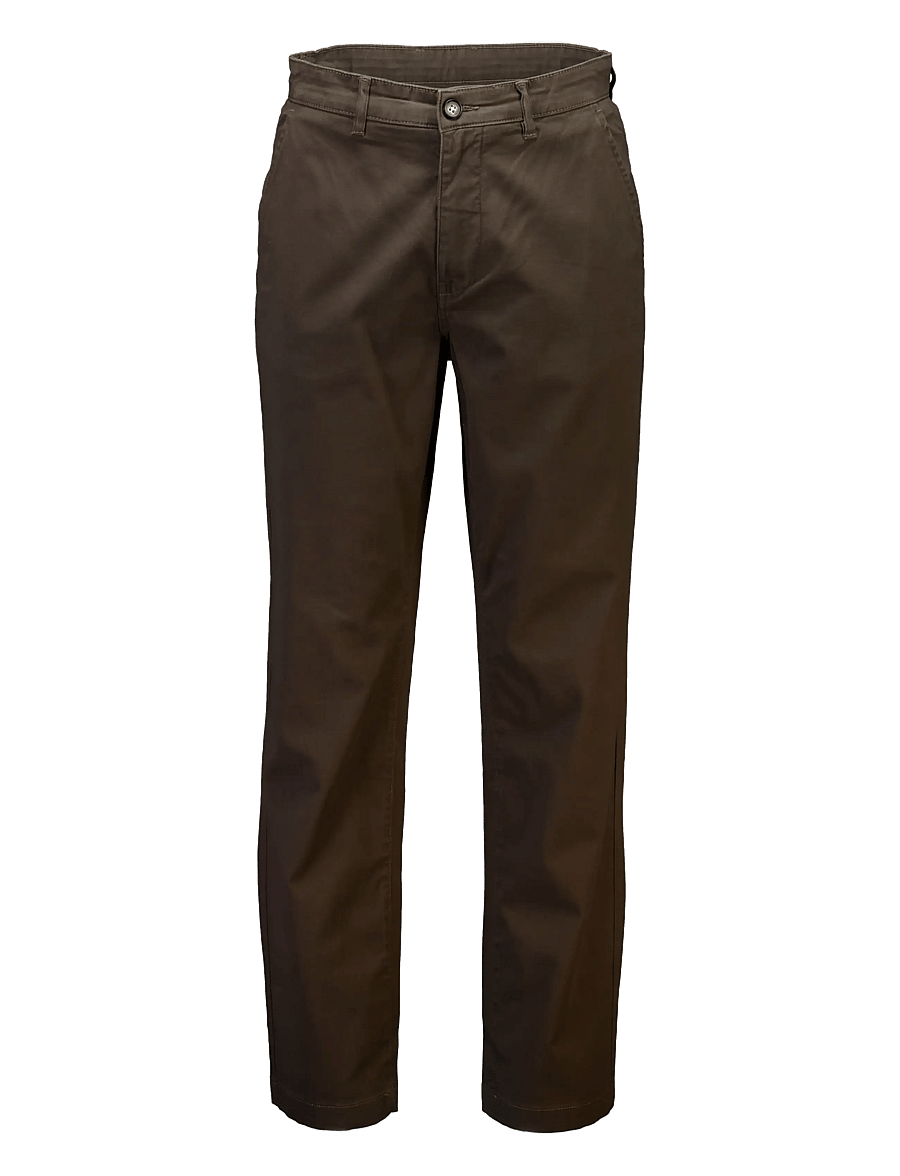 Lindbergh - Superflex chino pants - casual bukser - deep brown - 1