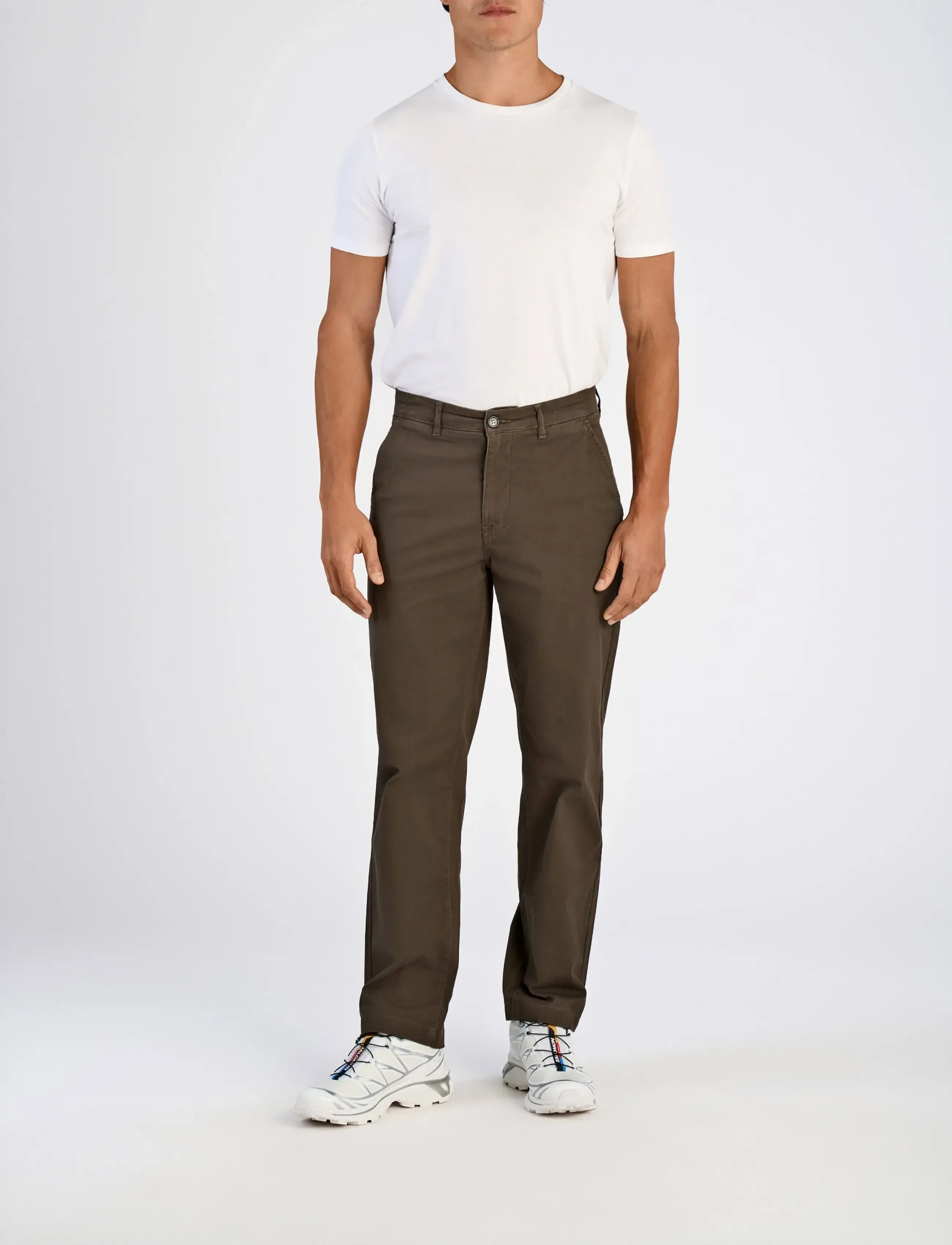Lindbergh Superflex Chino Pants, 29 x 32, Brown, Bukser > Chinos, Herre