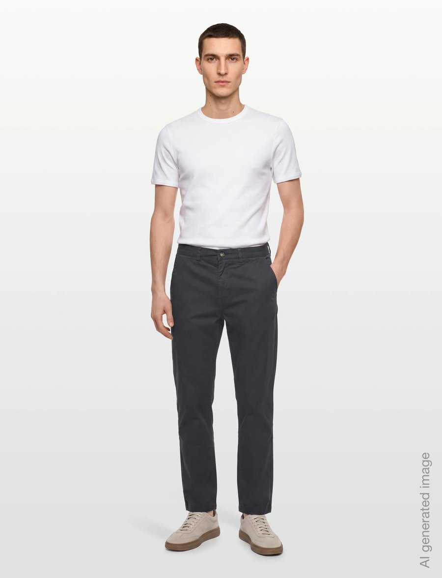 Lindbergh - Superflex chino pants - casual byxor - dk blue - 0