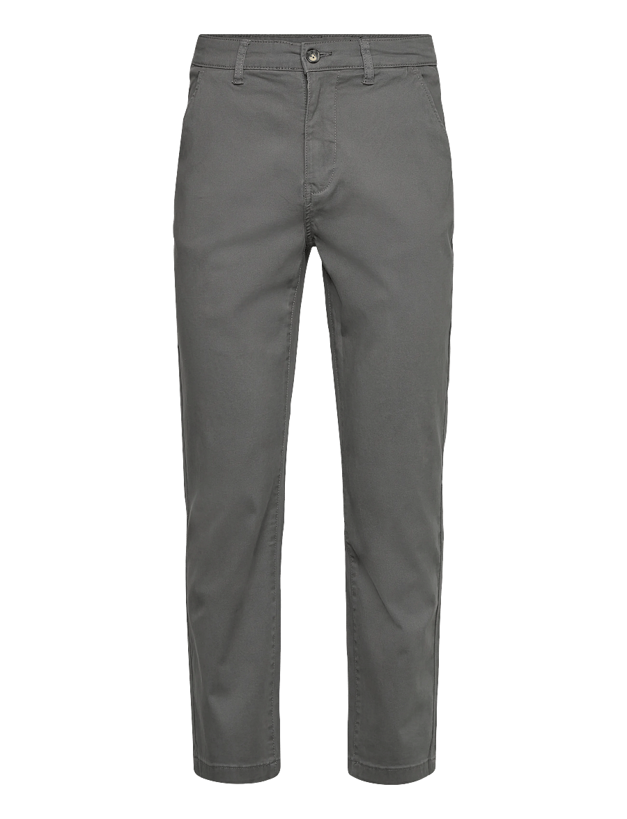 Lindbergh - Superflex chino pants - casual trousers - dk deep grey - 1