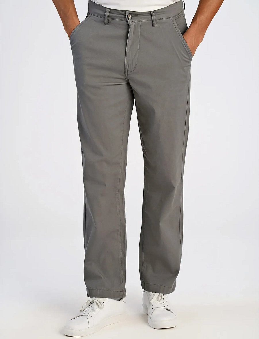 Lindbergh - Superflex chino pants - casual trousers - dk deep grey - 0