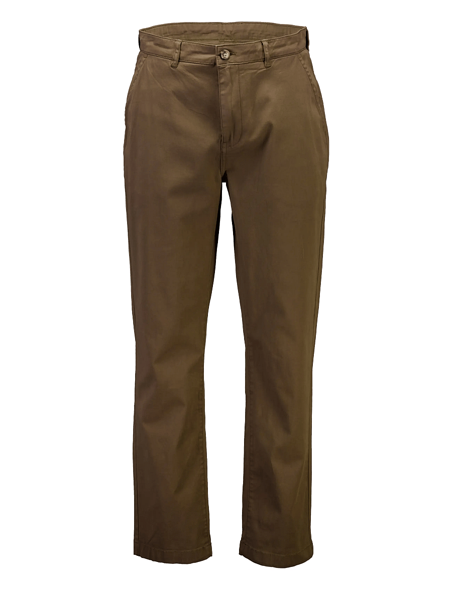 Lindbergh - Superflex chino pants - casual byxor - dk olive - 1