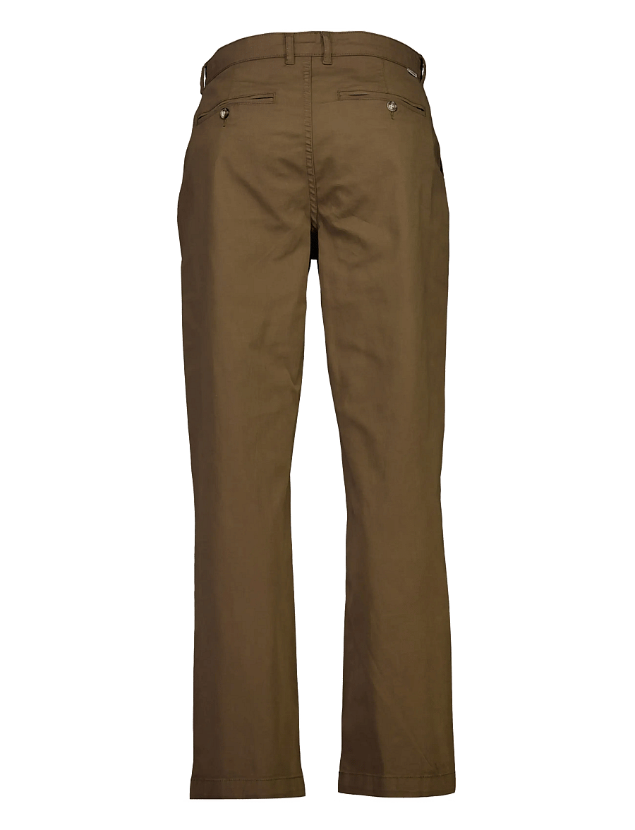 Lindbergh - Superflex chino pants - casual byxor - dk olive - 2