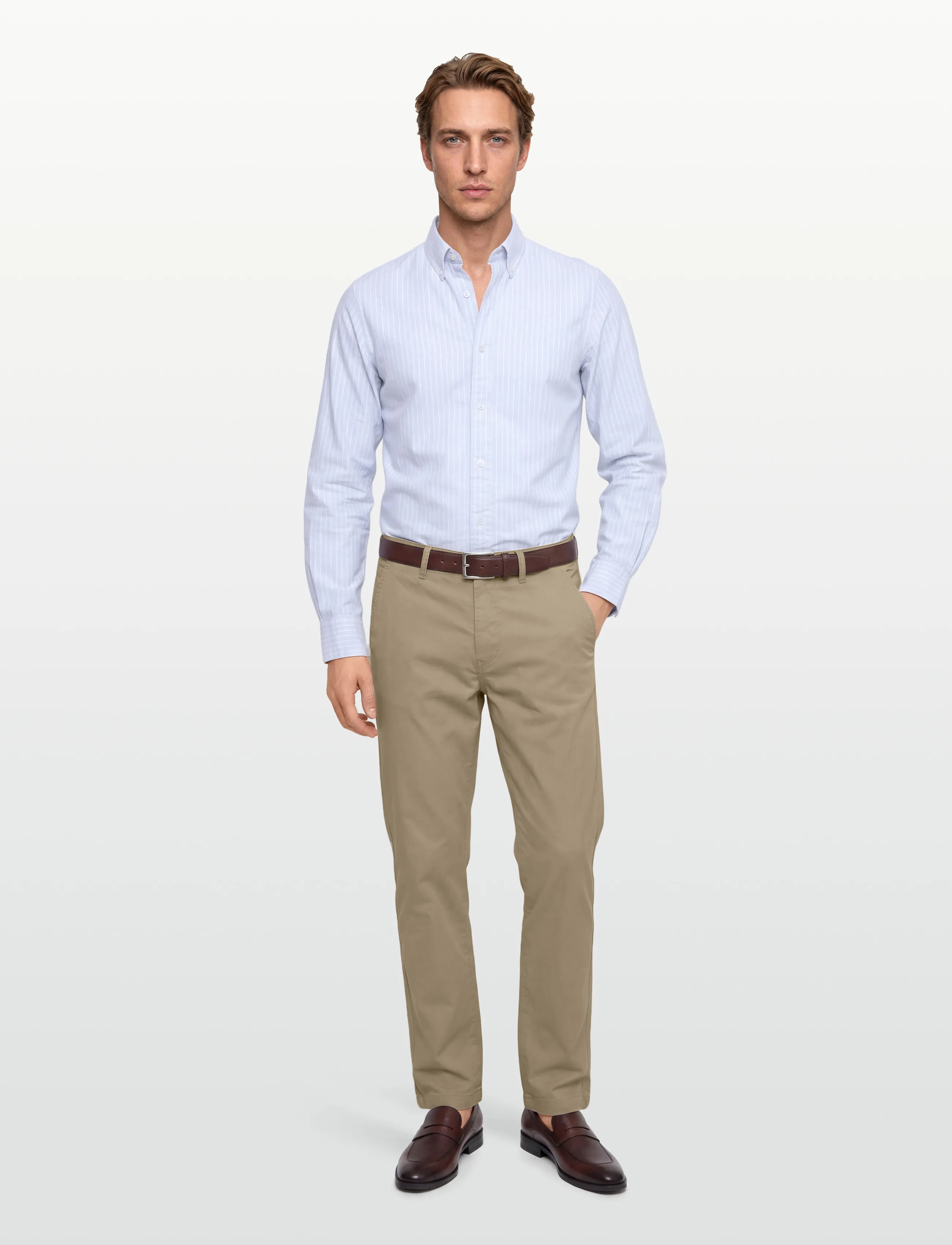 Lindbergh Superflex Chino Pants, 32 x 32, Beige, Bukser > Chinos, Herre