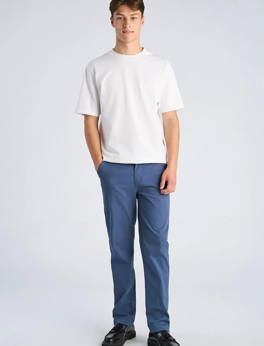Lindbergh - Superflex chino pants - casual trousers - true blue - 3