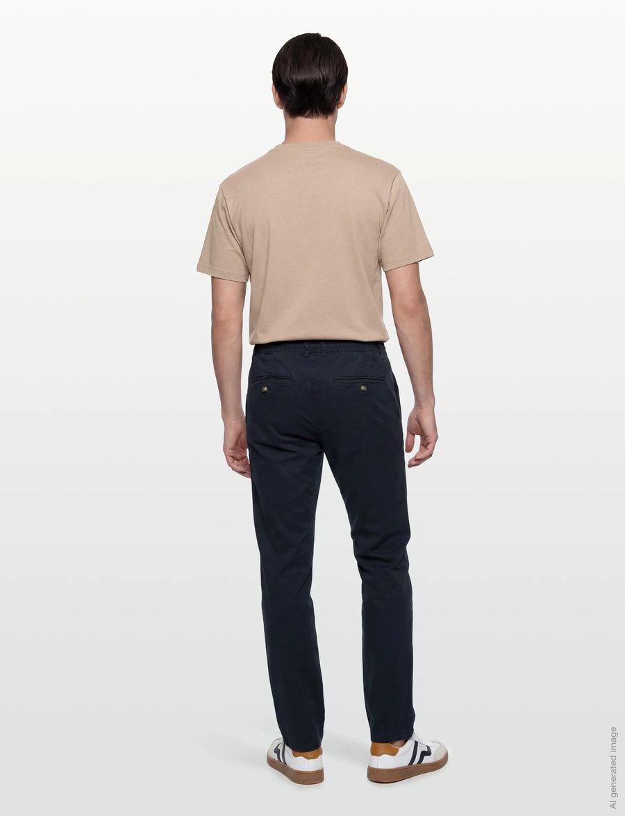Lindbergh - Superflex chino pants - chinot - dk blue - 4