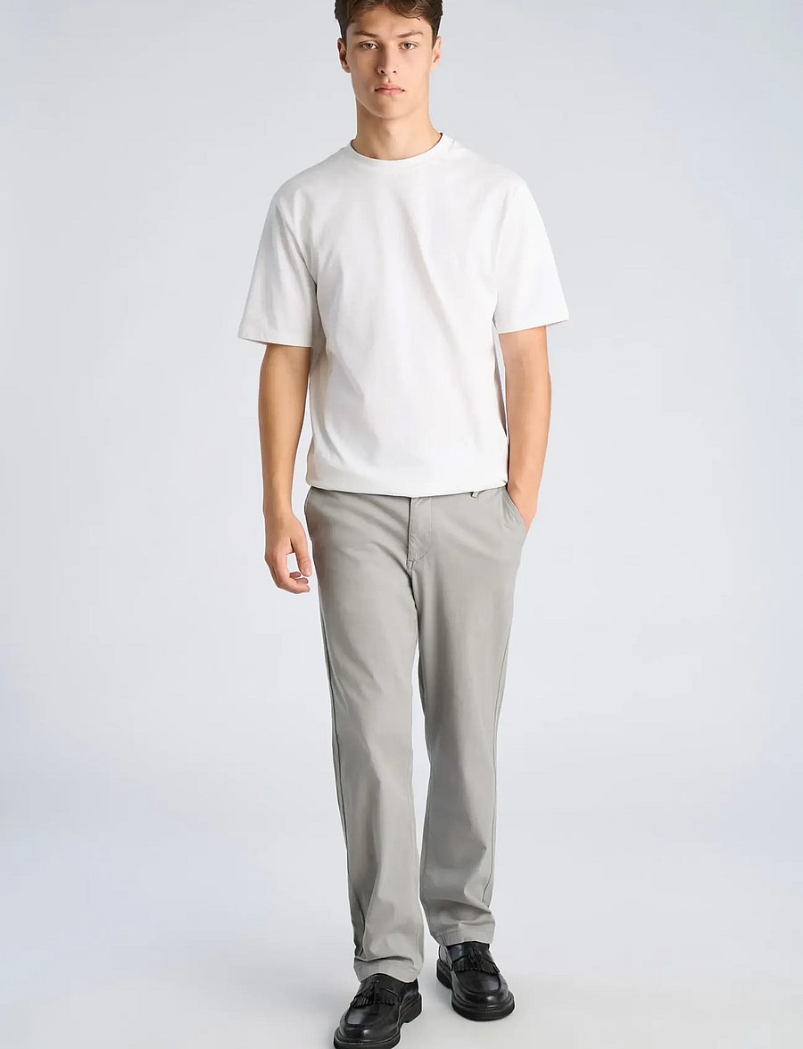 Lindbergh - Superflex chino pants - chinos - lt grey - 0