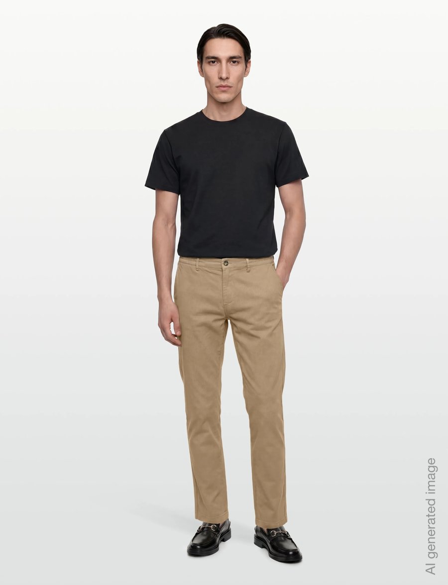 Lindbergh - Superflex chino pants - chinos - sand - 0