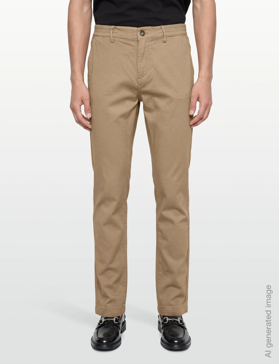 Lindbergh - Superflex chino pants - chinos - sand - 3