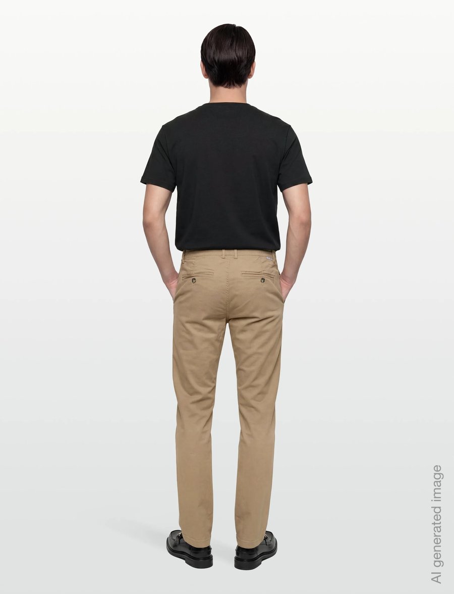 Lindbergh - Superflex chino pants - chinos - sand - 4