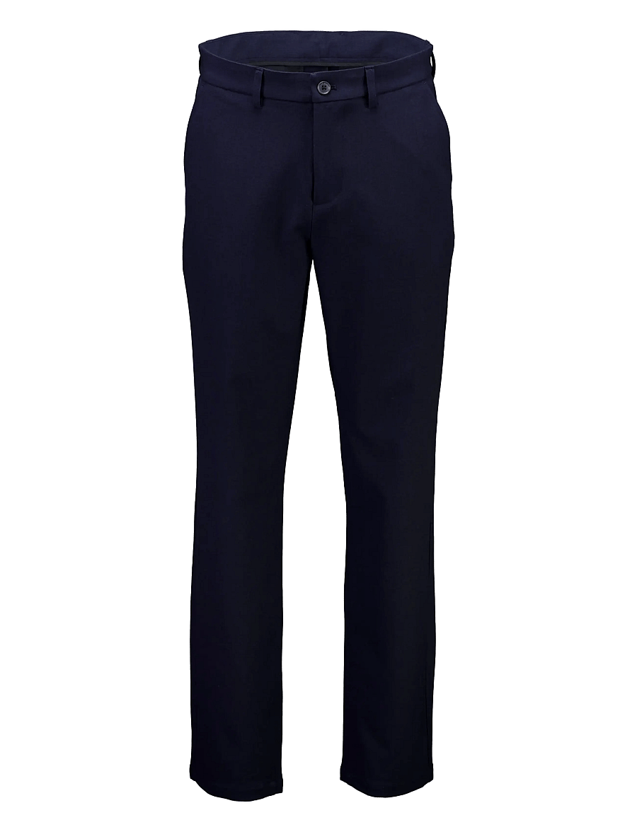 Lindbergh - Superflex formal chino pants - Ülikonnapüksid - dk blue mel - 1