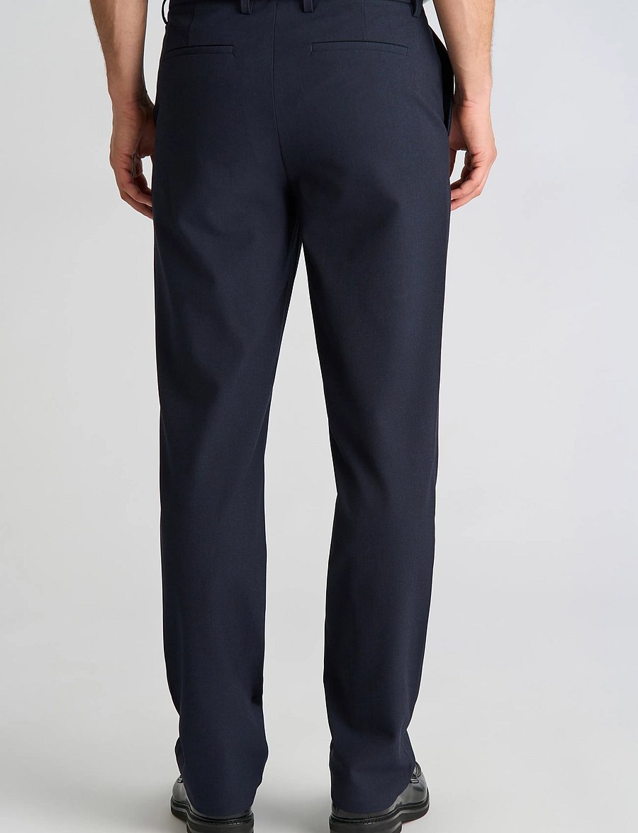 Lindbergh - Superflex formal chino pants - Ülikonnapüksid - dk blue mel - 4