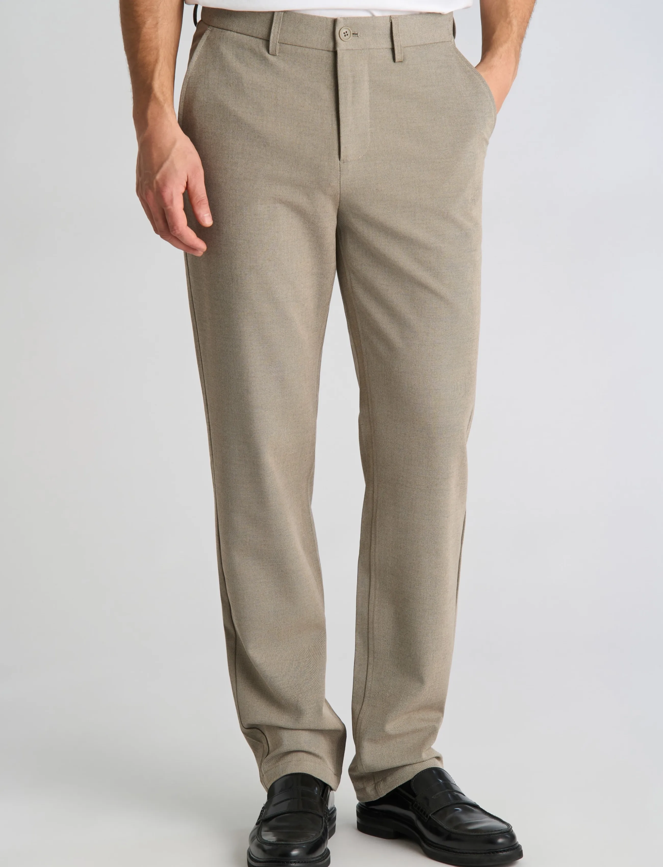 Lindbergh - Superflex formal chino pants - sand mel - 3