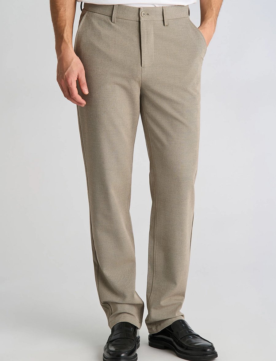 Lindbergh - Superflex formal chino pants - Ülikonnapüksid - sand mel - 3