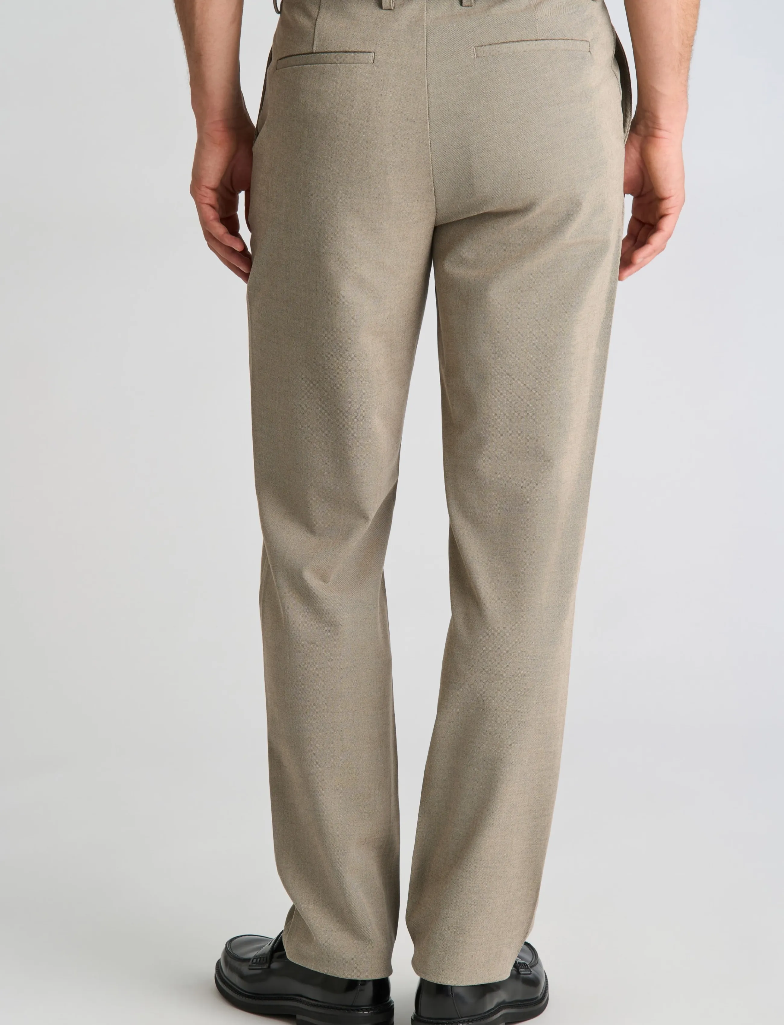 Lindbergh - Superflex formal chino pants - sand mel - 4