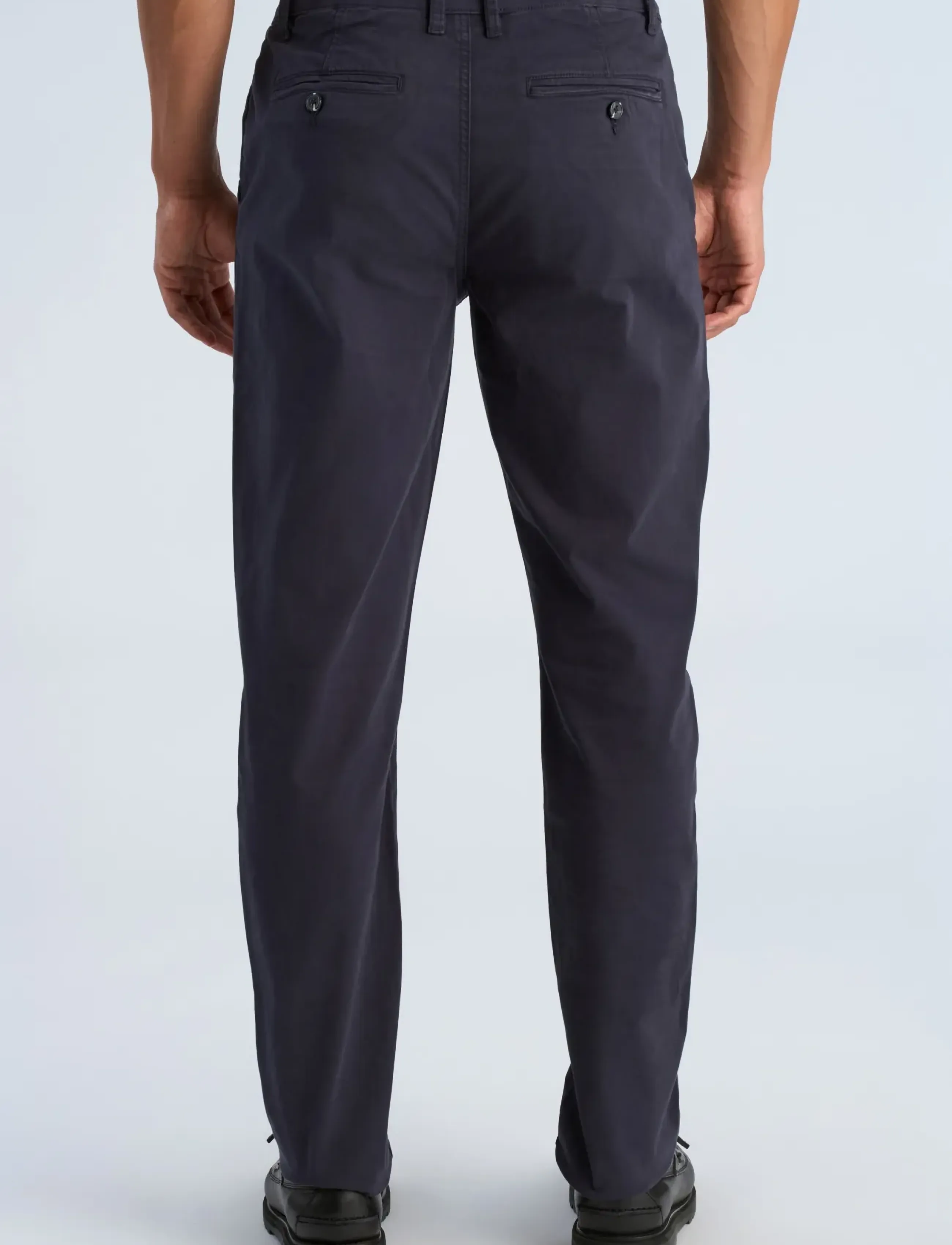 Lindbergh - Superflex cashmere touch chino pants - kelnės & džinsai - navy - 3