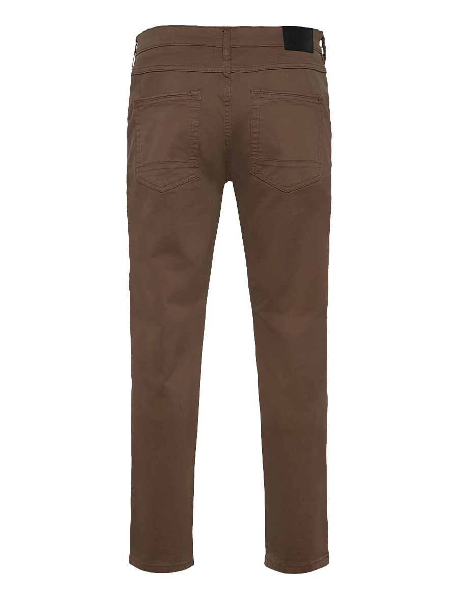 Lindbergh - Cashmere touch 5 pocket pants - vabaajapüksid - dk brown - 2