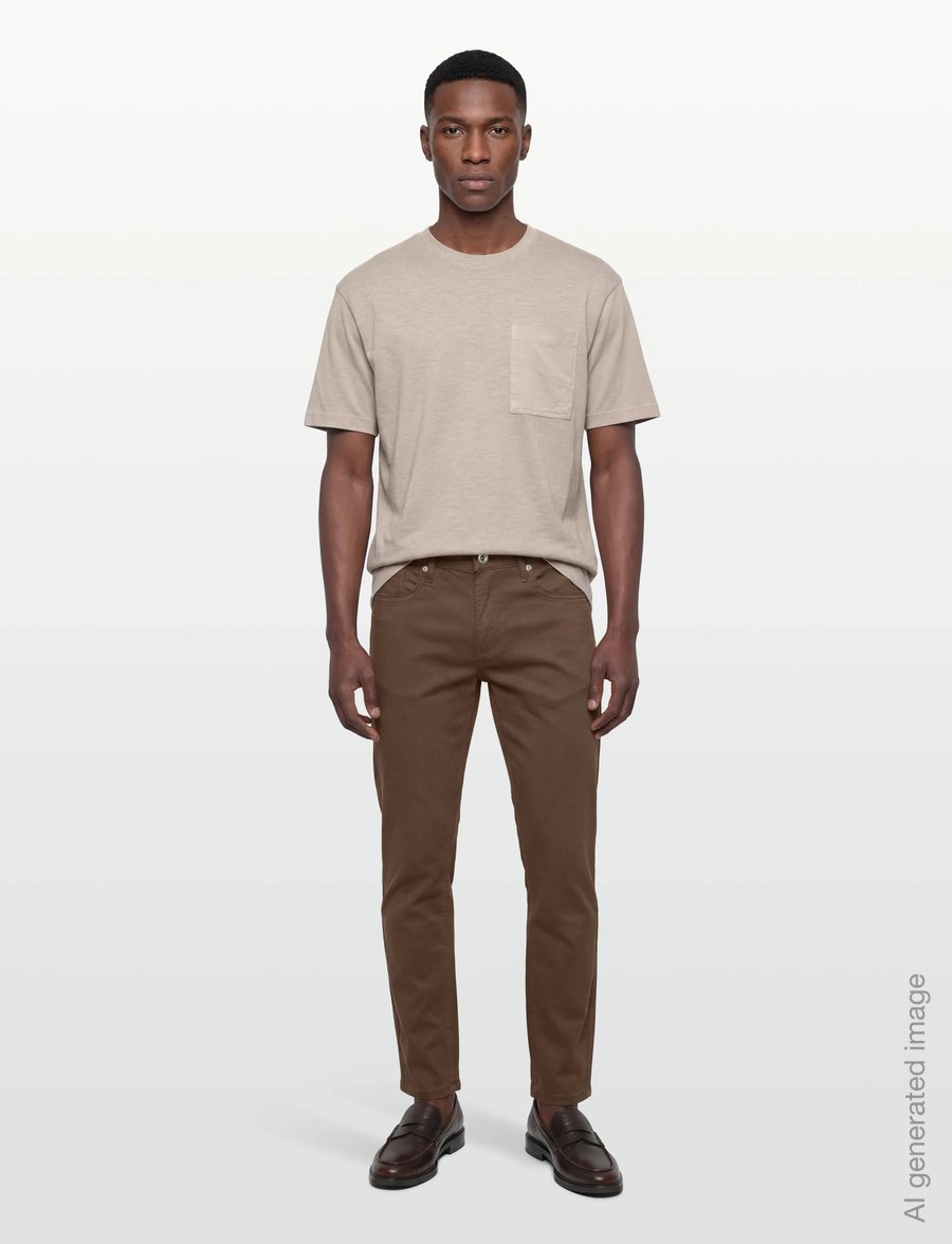 Lindbergh - Cashmere touch 5 pocket pants - vabaajapüksid - dk brown - 0