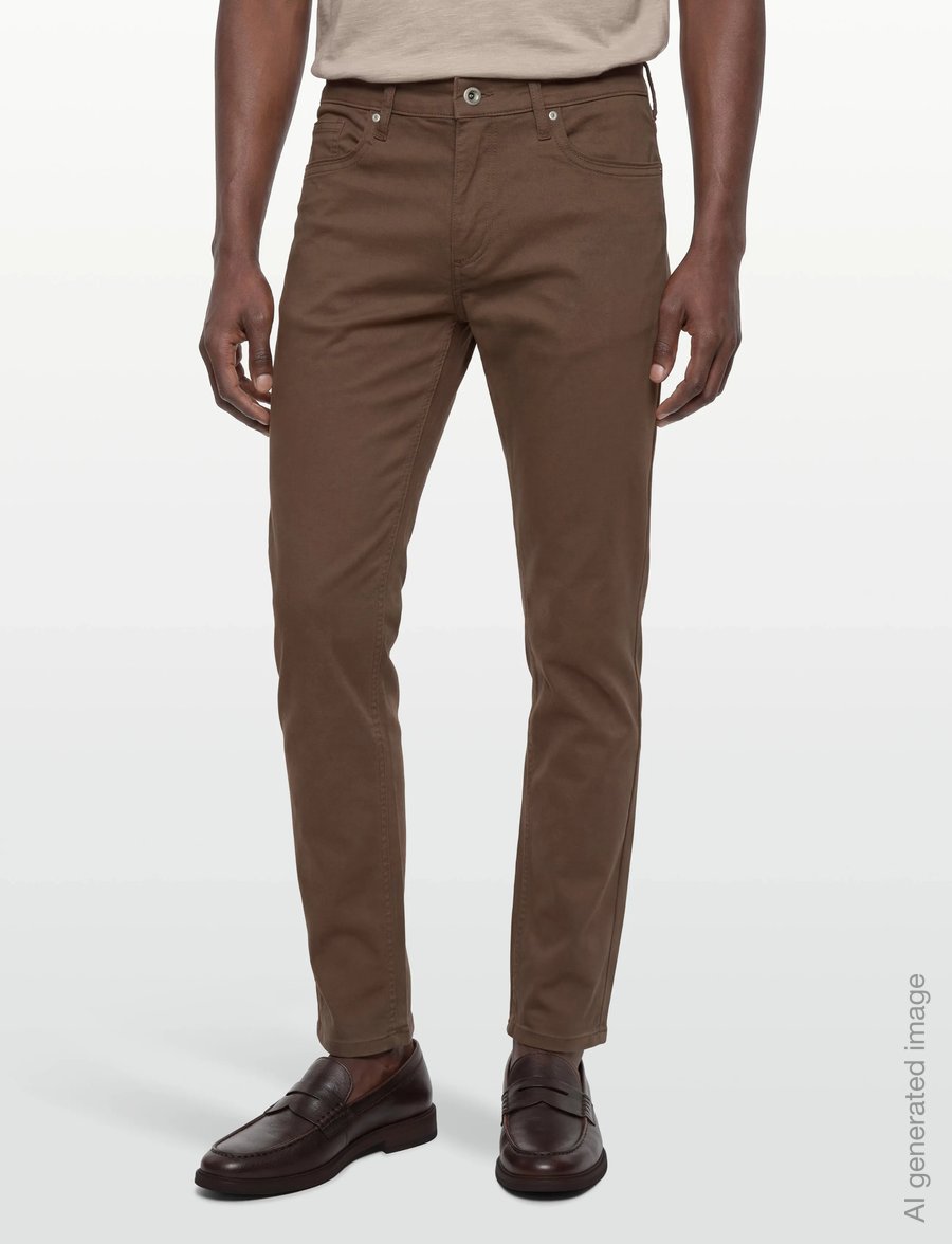 Lindbergh - Cashmere touch 5 pocket pants - vabaajapüksid - dk brown - 3