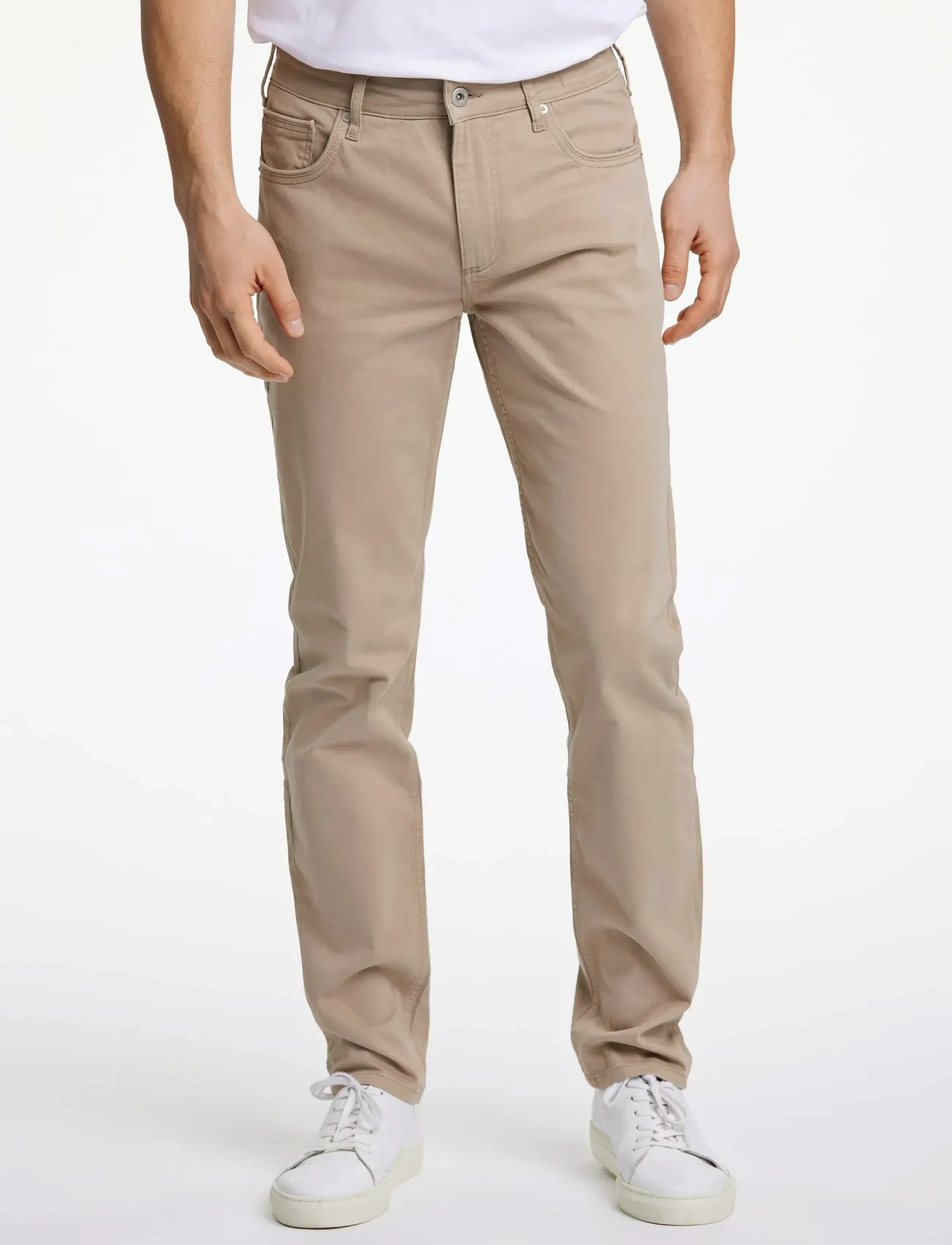 Lindbergh - Cashmere touch 5 pocket pants - casual trousers - sand - 5