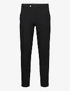 Linen club pants - BLACK