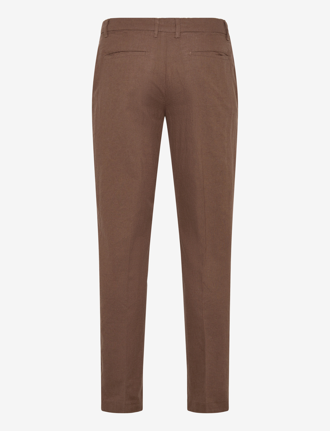 Lindbergh - Linen club pants - jakkesætbukser i hør - brown - 1