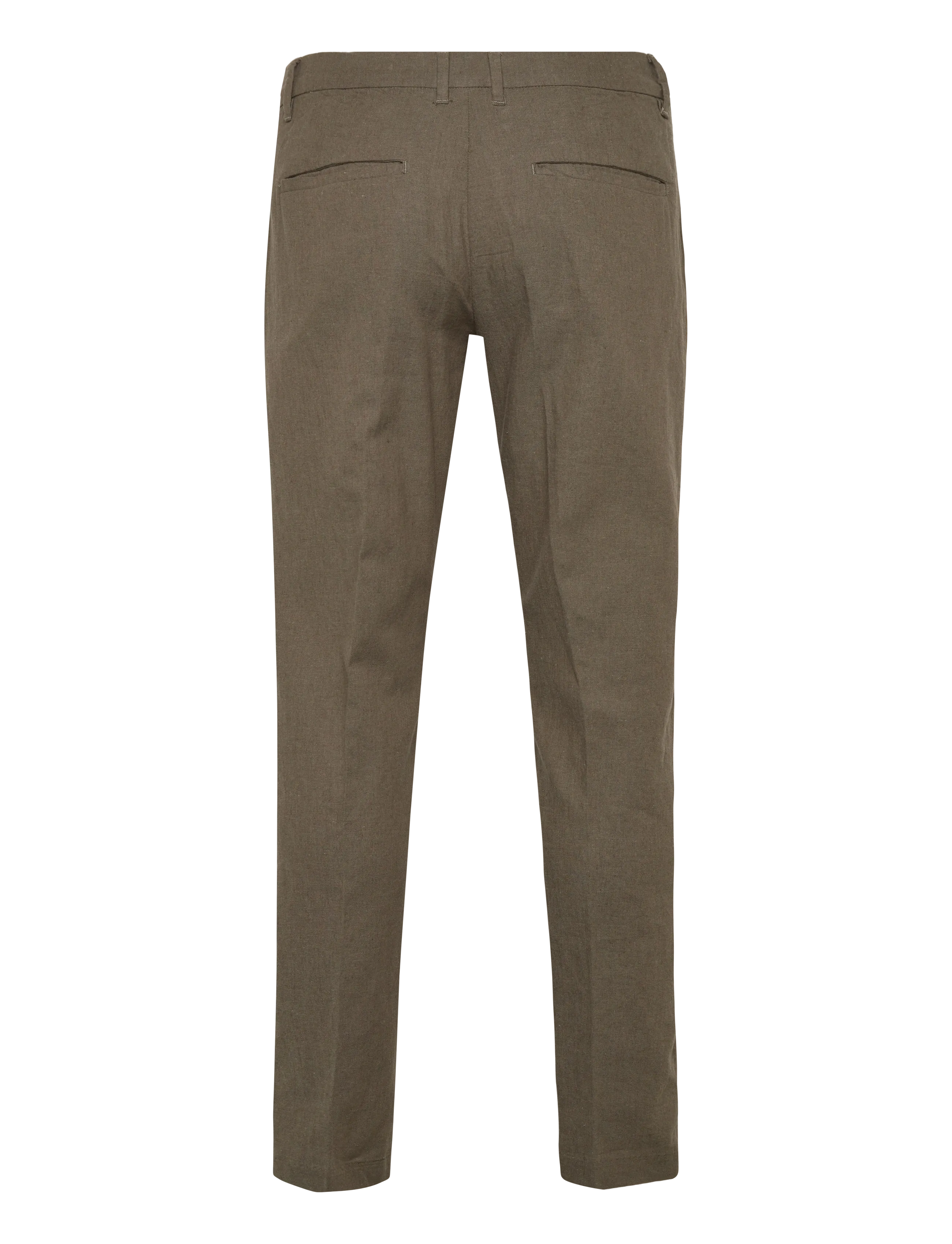 Lindbergh - Linen club pants - pellava puvunhousut - dk army - 2