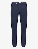 Linen club pants - DK BLUE