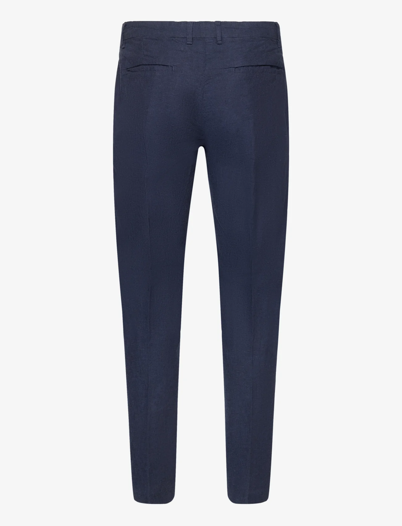 Lindbergh - Linen club pants - pellavahousut - dk blue - 1