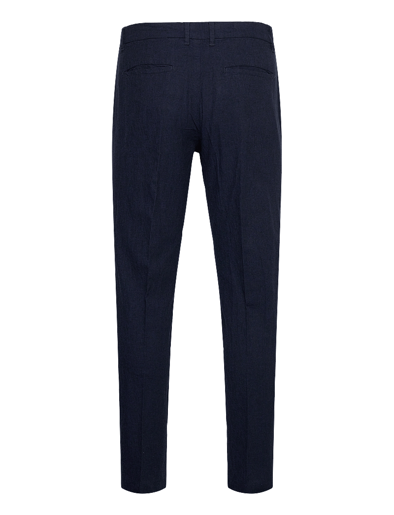 Lindbergh - Linen club pants - linen suit trousers - dk blue - 2