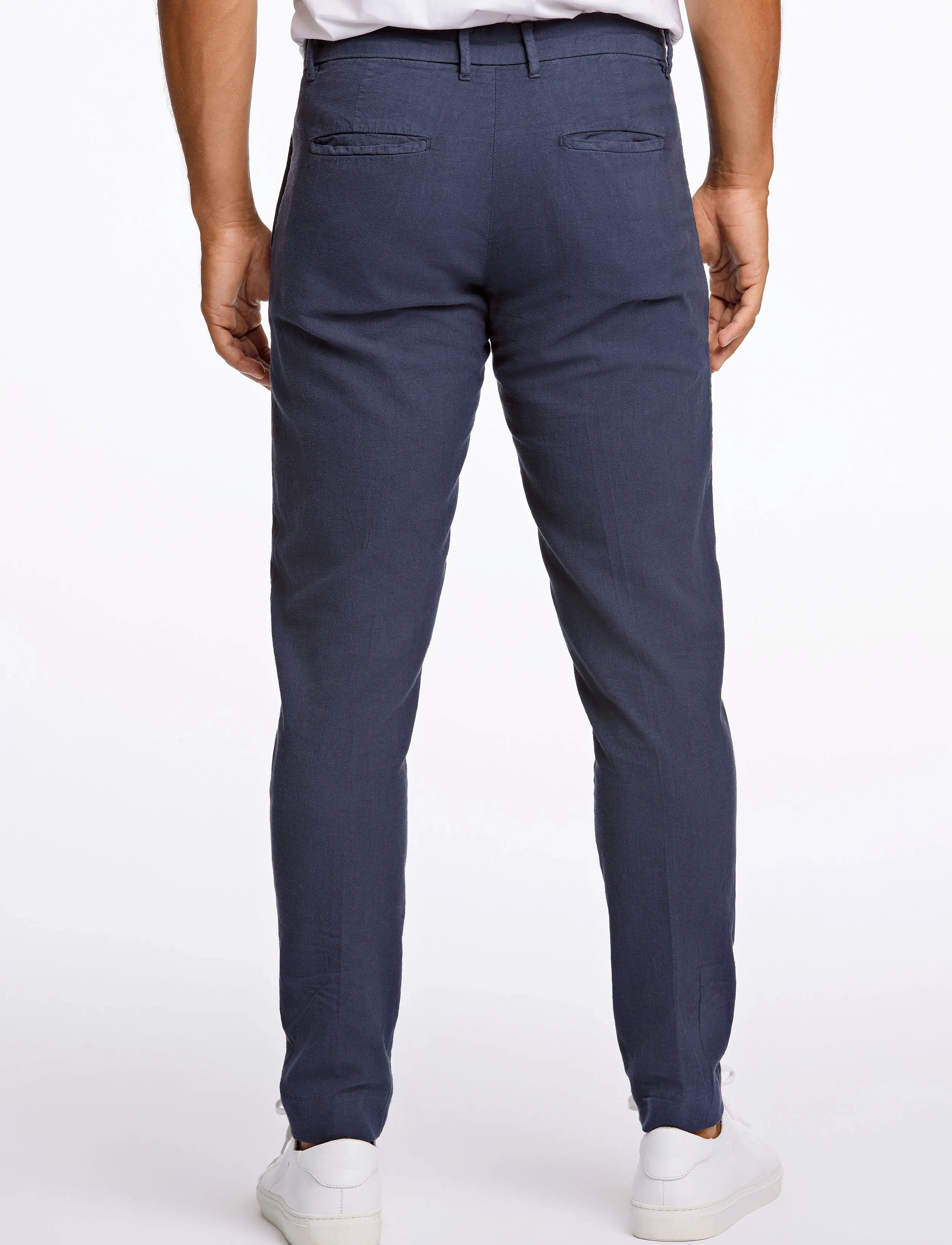 Lindbergh - Linen club pants - leinenanzughosen - dk blue - 3