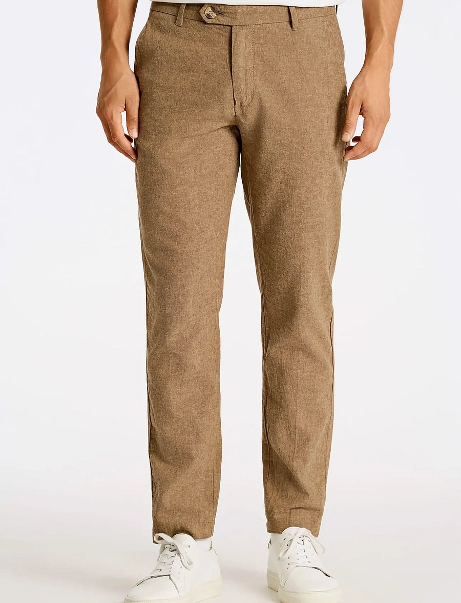 Lindbergh - Linen club pants - linased püksid - dk stone - 3