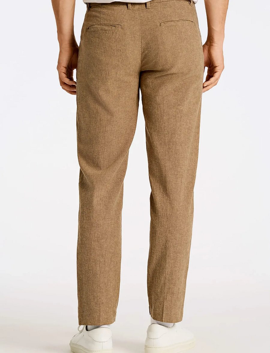 Lindbergh - Linen club pants - linased püksid - dk stone - 4