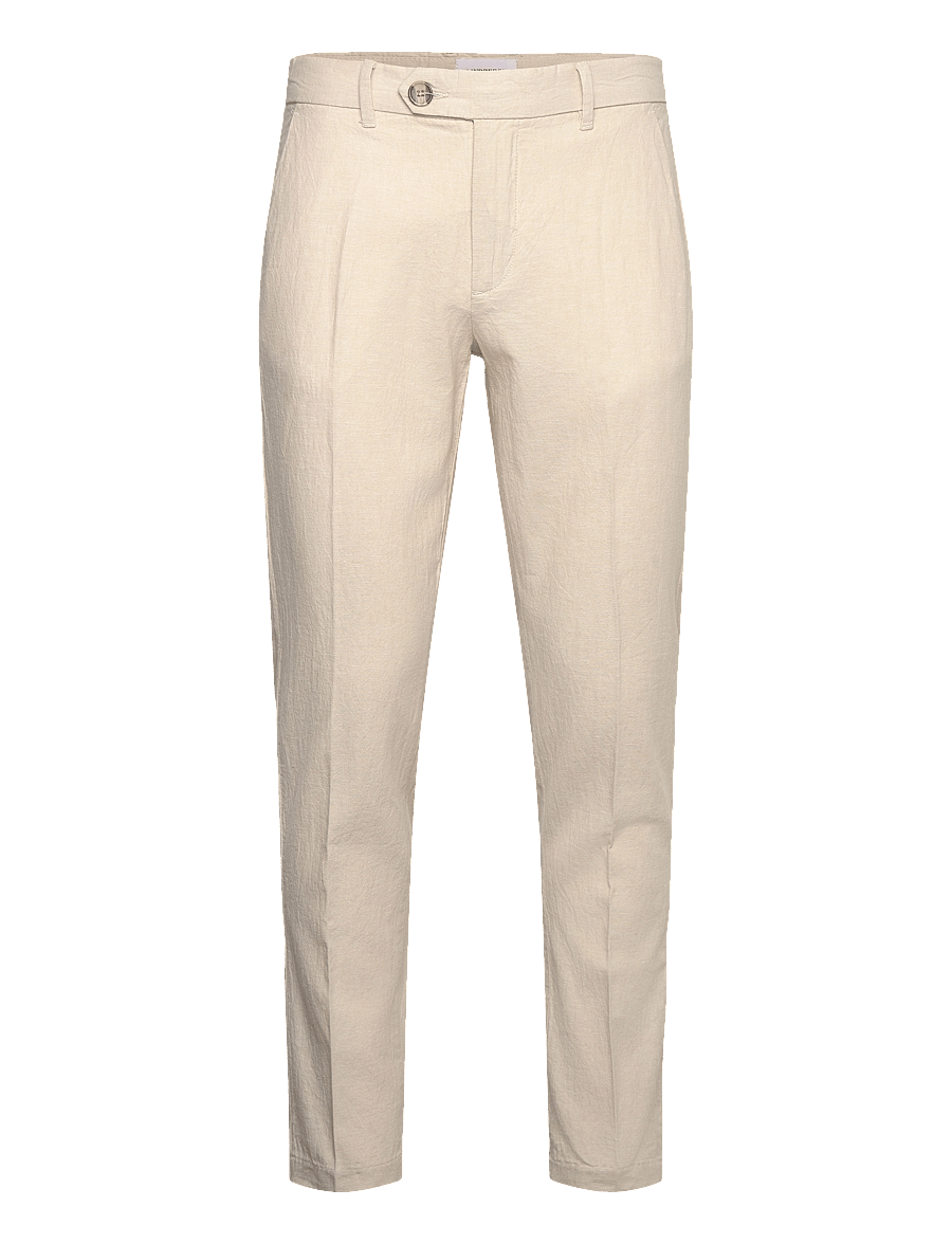 Lindbergh - Linen club pants - leinenhosen - lt sand - 1