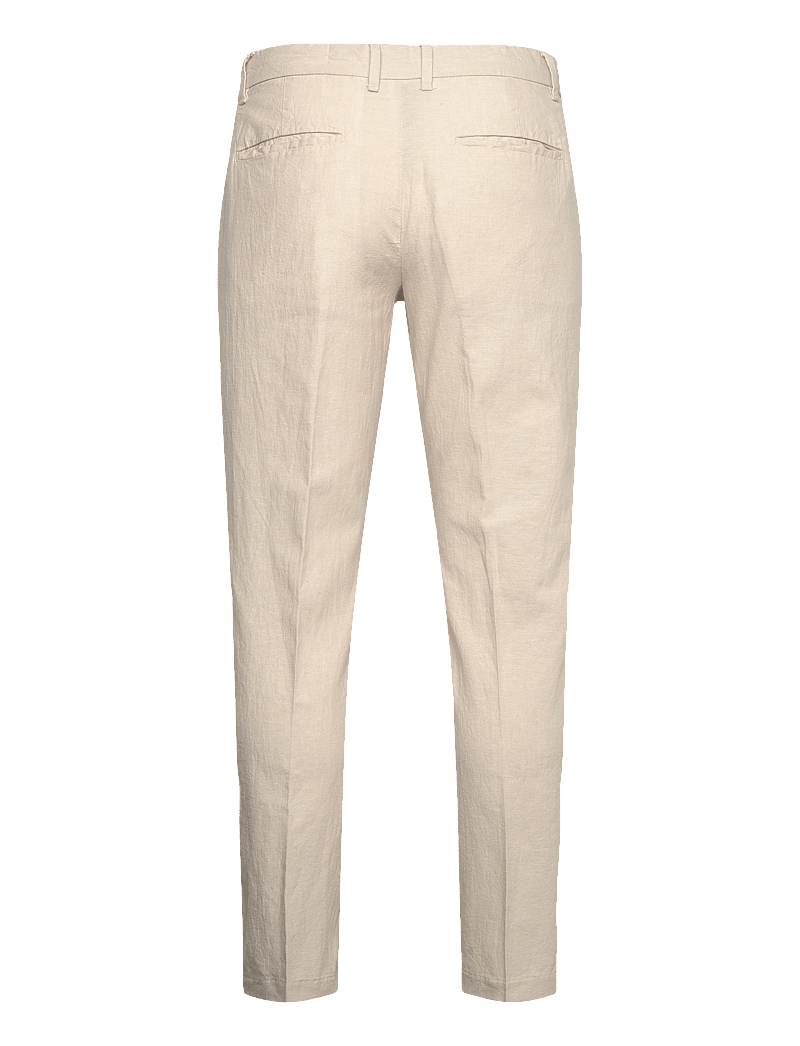 Lindbergh - Linen club pants - linased ülikonnapüksid - lt sand - 2