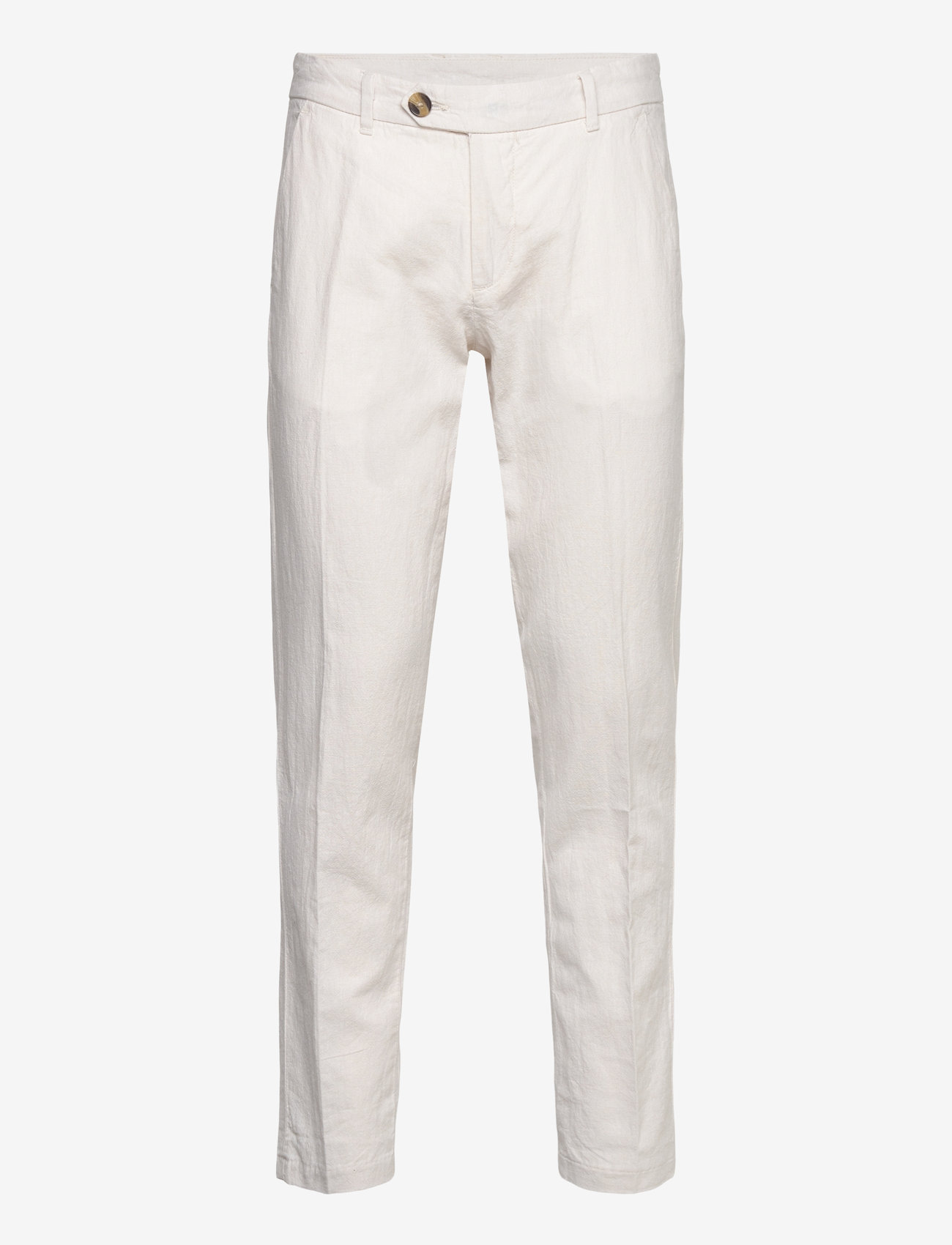 Lindbergh - Linen club pants - linne kostymbyxor - white - 1
