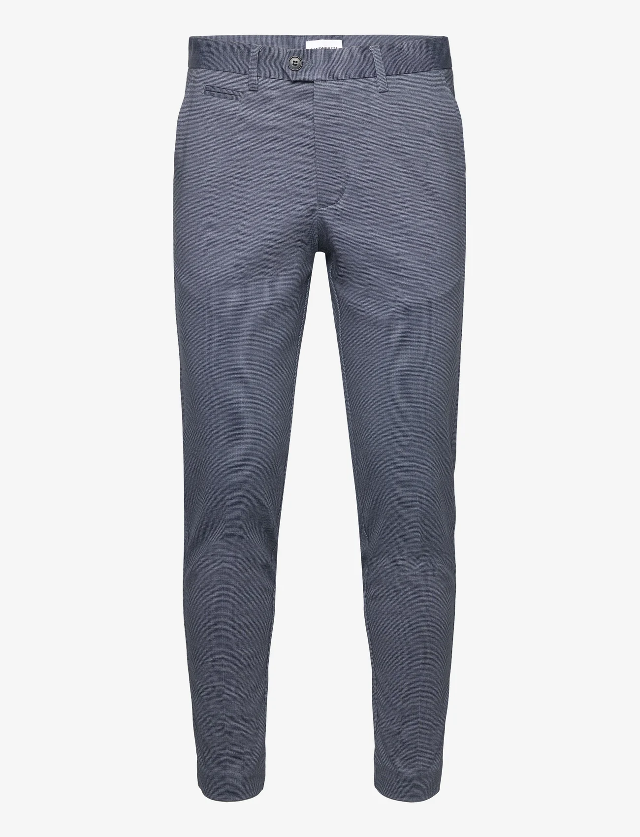 Lindbergh - Structure stretch club pants - Ülikonnapüksid - dk blue - 0