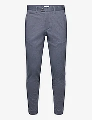 Lindbergh - Structure stretch club pants - jakkesætsbukser - dk blue - 0