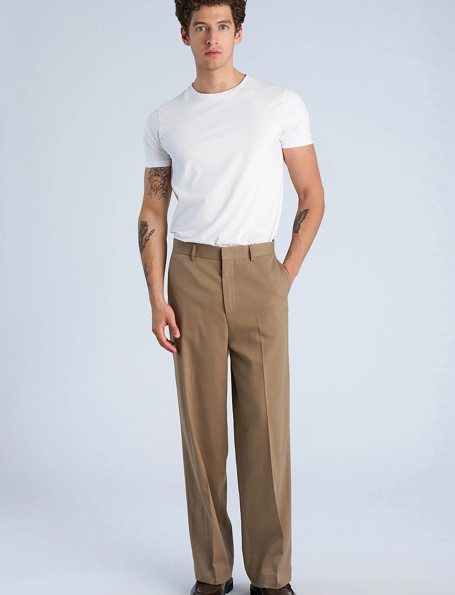 Lindbergh - Twill pants w slating pocket - chinos - sand - 0