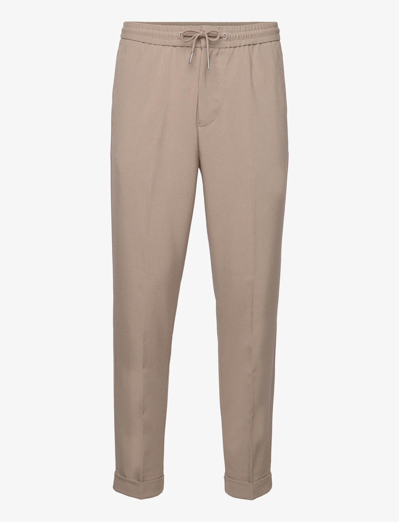 Lindbergh - Elasticated waist formal pants - uzvalka bikses - sand mel - 0