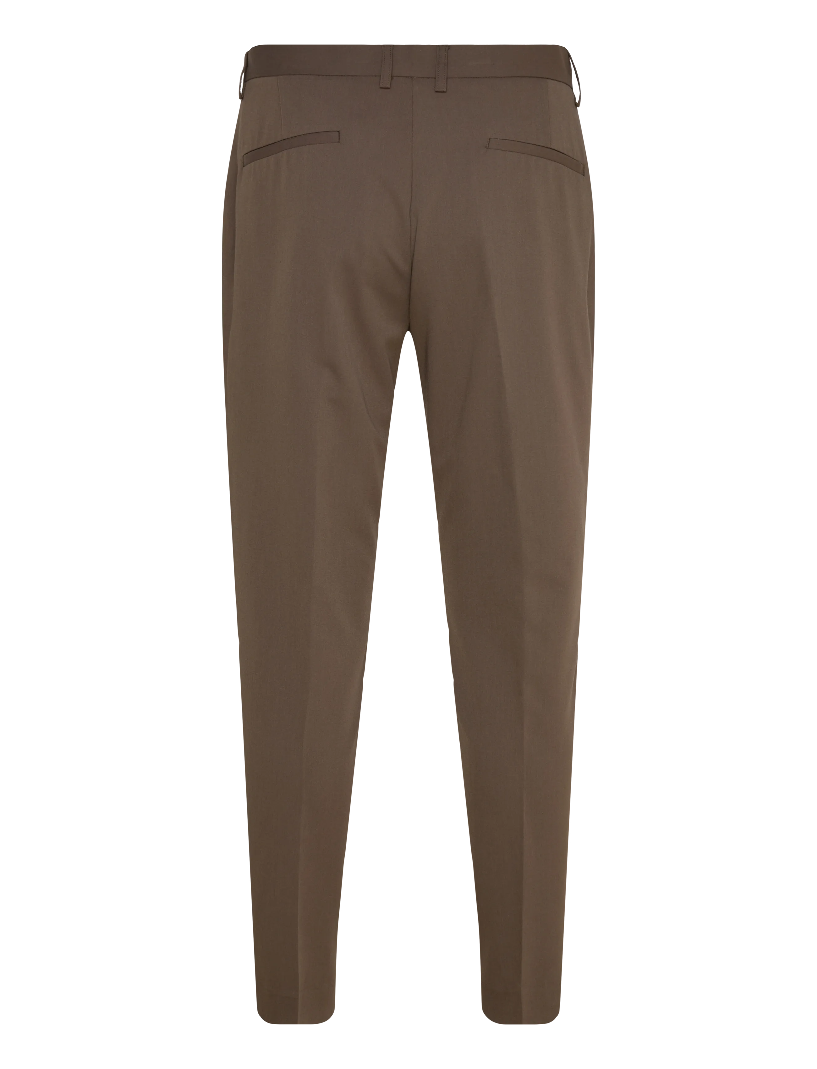 Lindbergh - Fine twill club pants - jakkesætsbukser - deep brown - 1