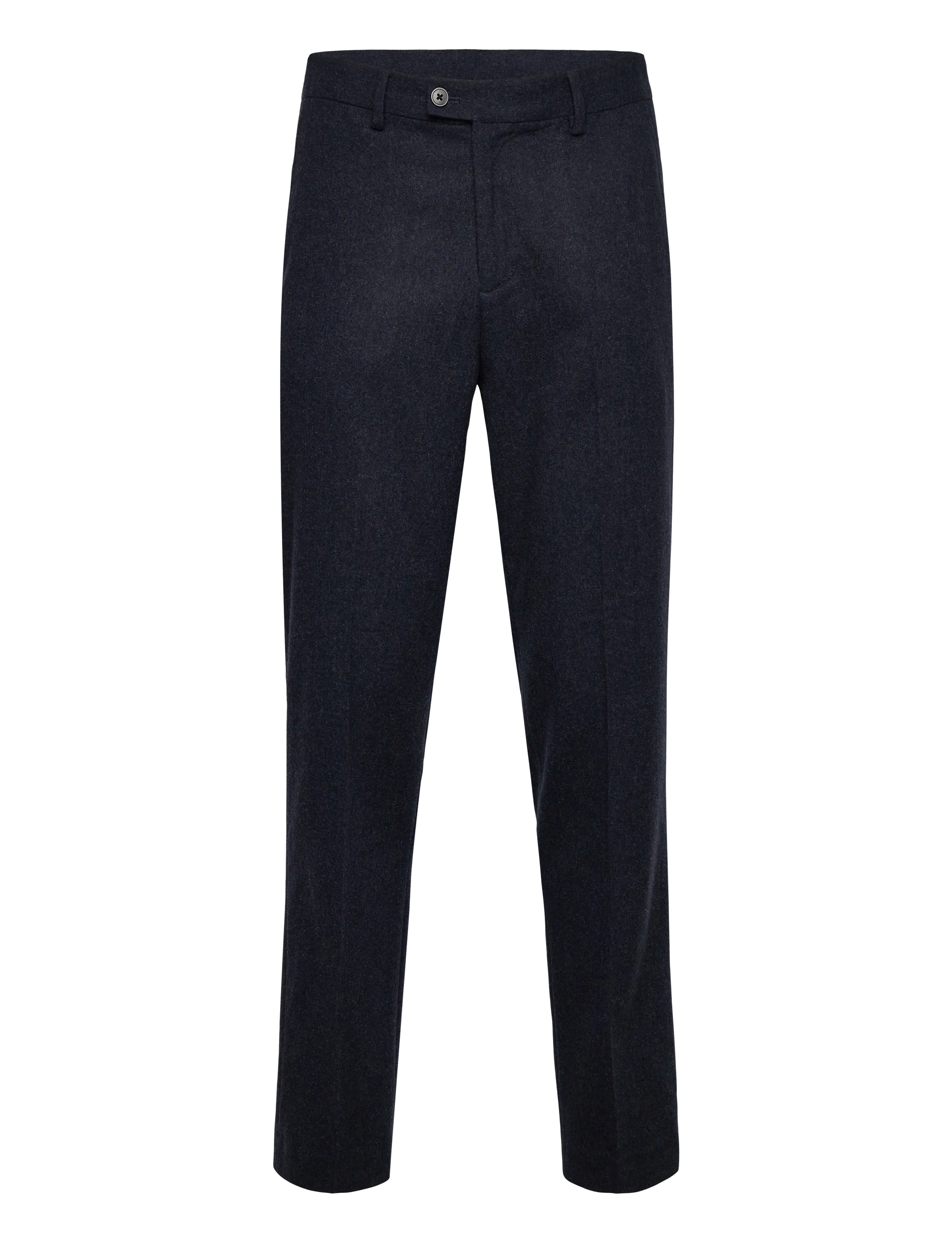 Lindbergh Flannel wool blend formal pant - Formelle Hosen - DK BLUE MEL / navy