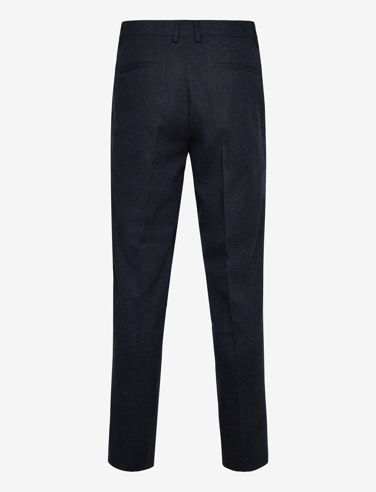 Lindbergh - Flannel wool blend formal pant - Ülikonnapüksid - dk blue mel - 1