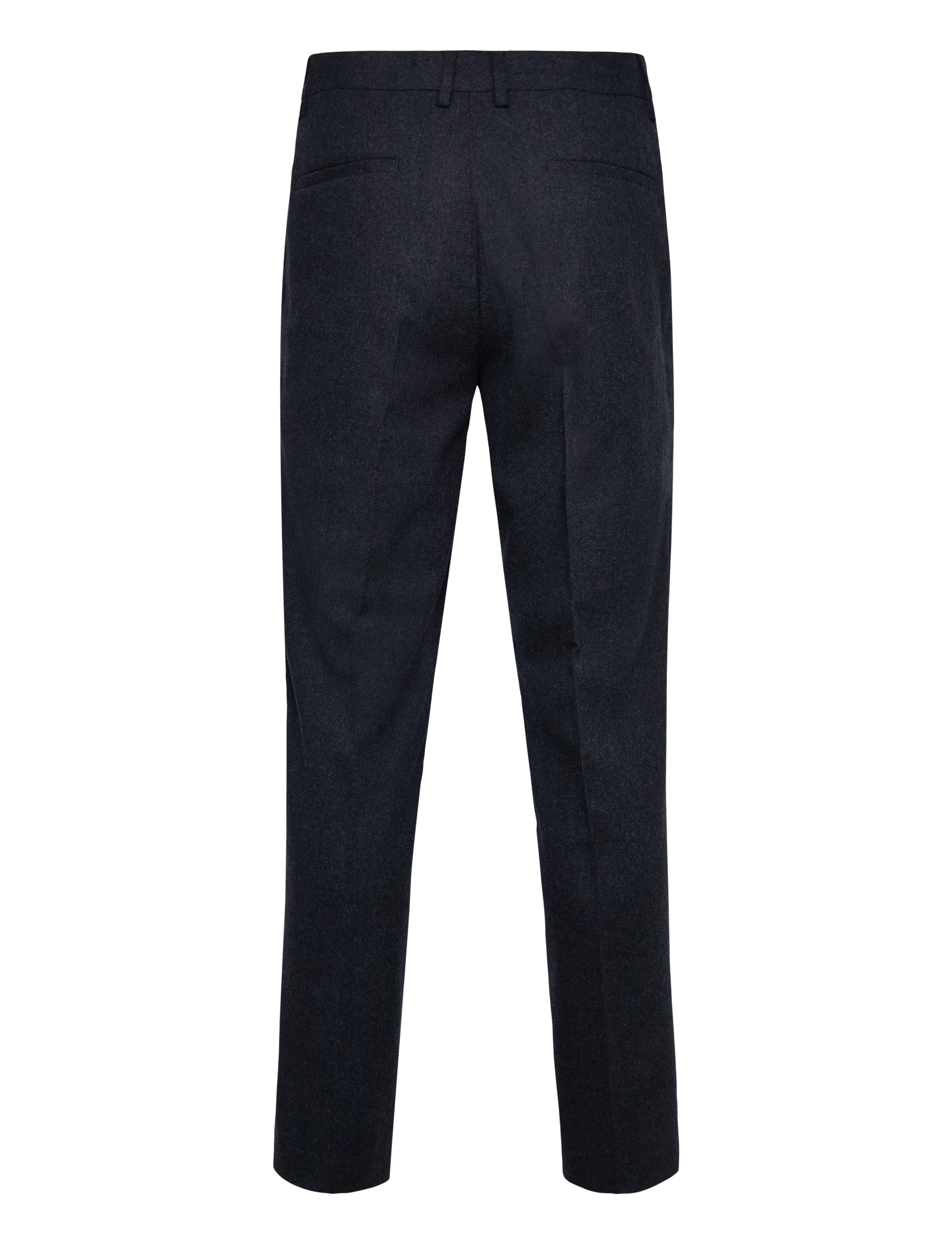 Lindbergh - Flannel wool blend formal pant - herren - dk blue mel - 1