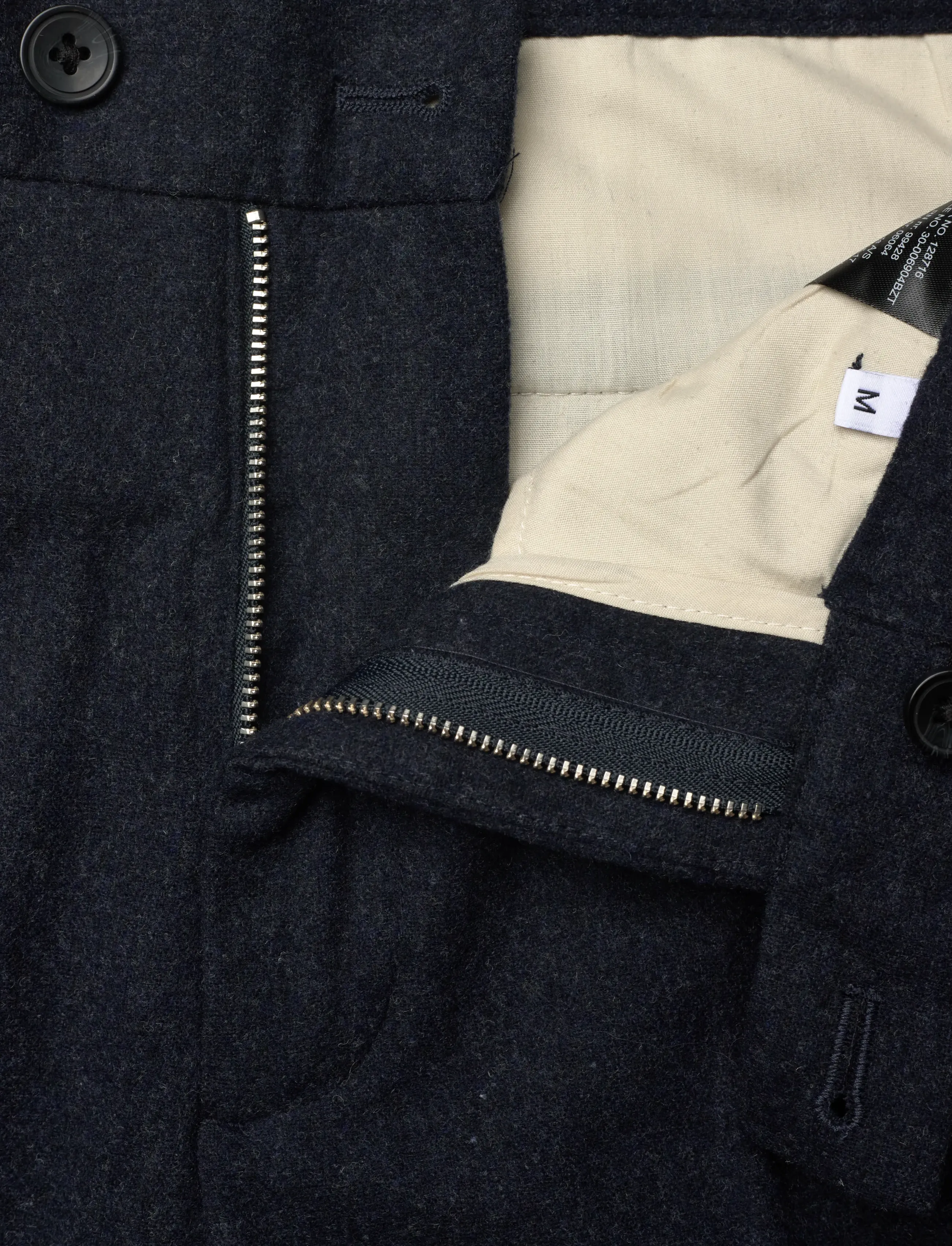 Lindbergh - Flannel wool blend formal pant - herren - dk blue mel - 3