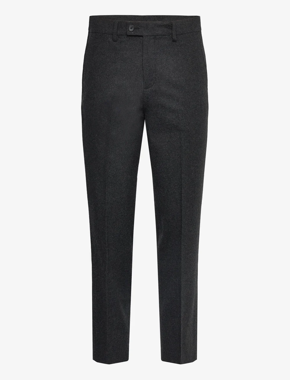 Lindbergh - Flannel wool blend formal pant - Ülikonnapüksid - black mel - 1