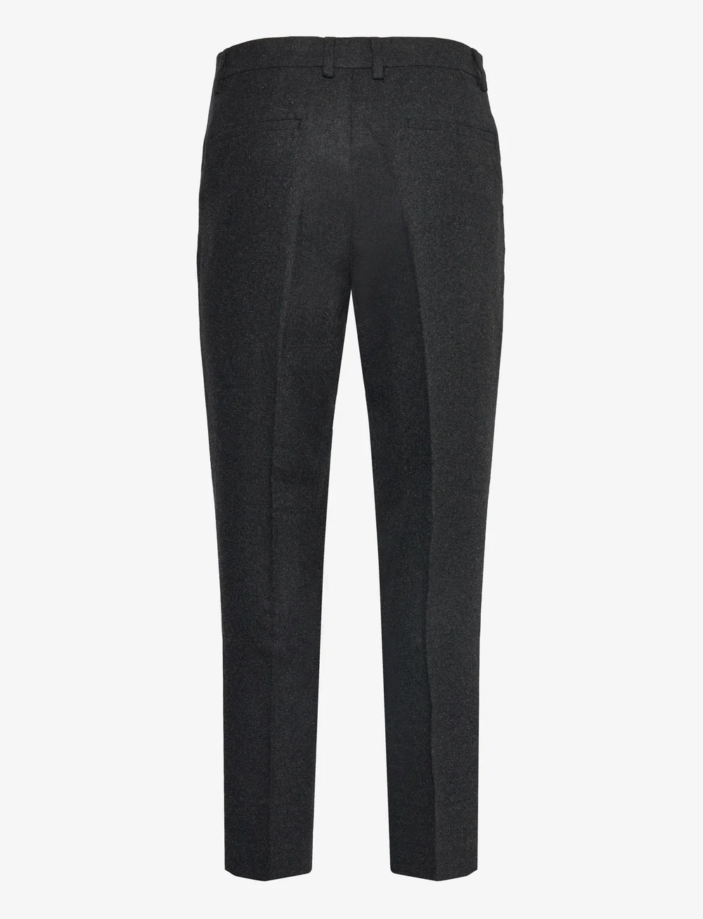 Lindbergh - Flannel wool blend formal pant - Ülikonnapüksid - black mel - 2