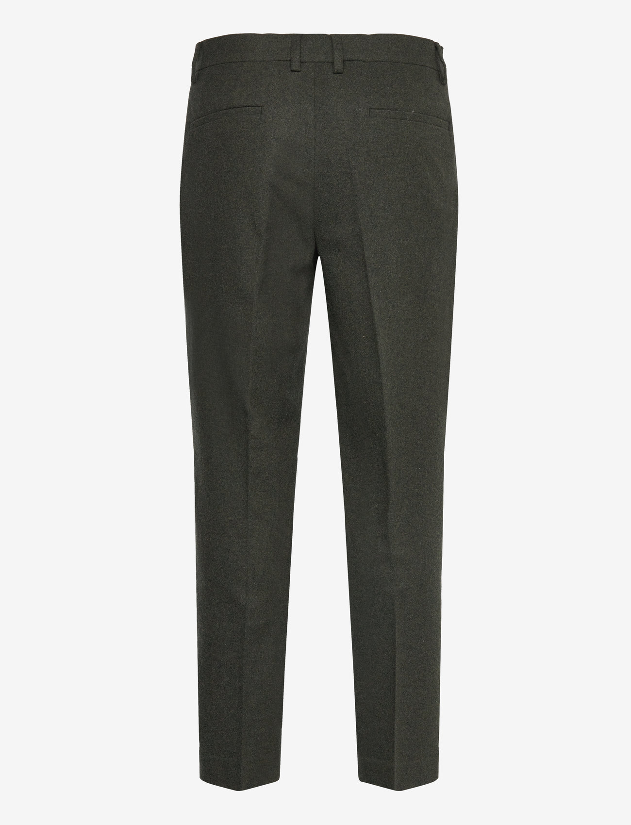 Lindbergh - Flannel wool blend formal pant - sügisesed riided - dk army mel - 1